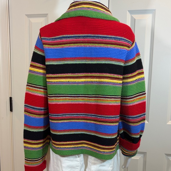 Liz Claiborne Multicolor Striped cardigan Jacket - Picture 4 of 5